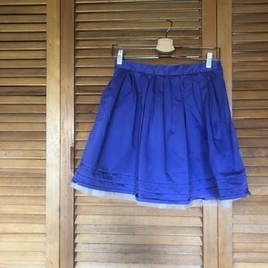 Talula blue/purple skirt with tulle!  EUC!